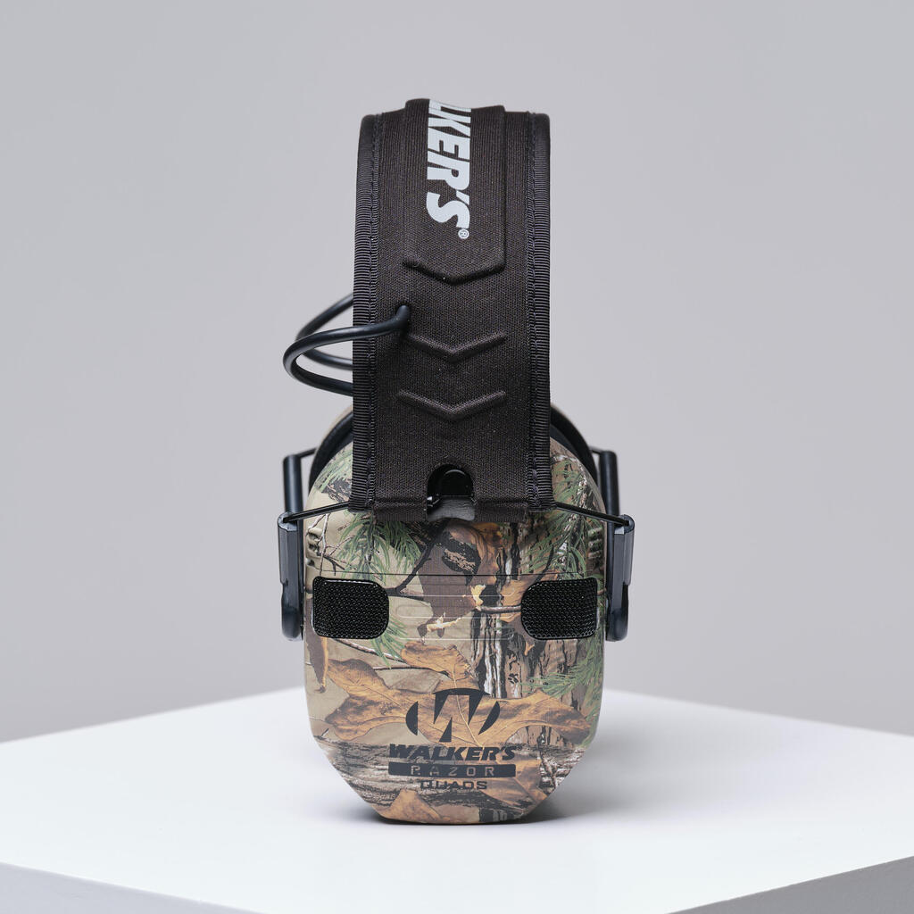 ELECTRONIC NOISE-REDUCING EAR DEFENDERS WALKER’S RAZOR QUADS - CAMO