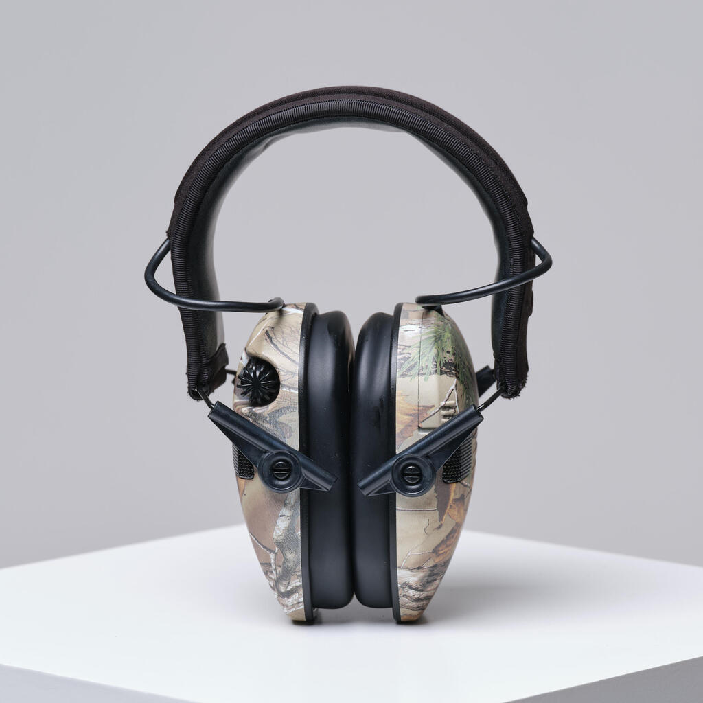 ELECTRONIC NOISE-REDUCING EAR DEFENDERS WALKER’S RAZOR QUADS - CAMO