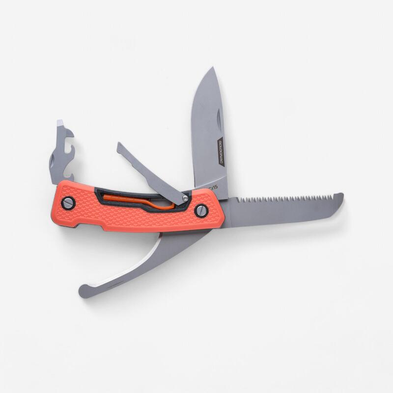 Nóż outdoor wielofunkcyjny SOLOGNAC Multitool 7 funkcji