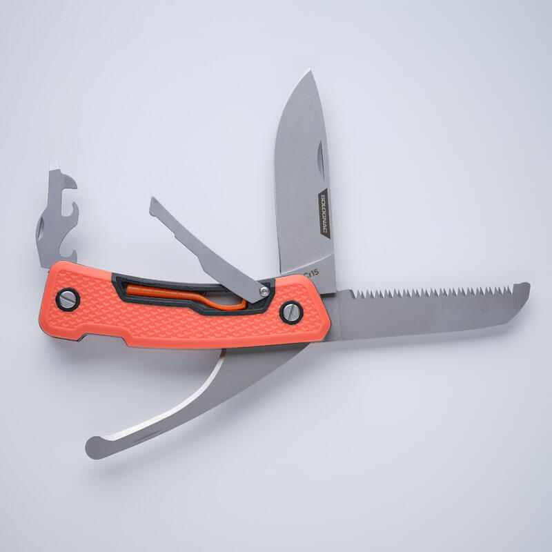 Nóż outdoor wielofunkcyjny SOLOGNAC Multitool 7 funkcji