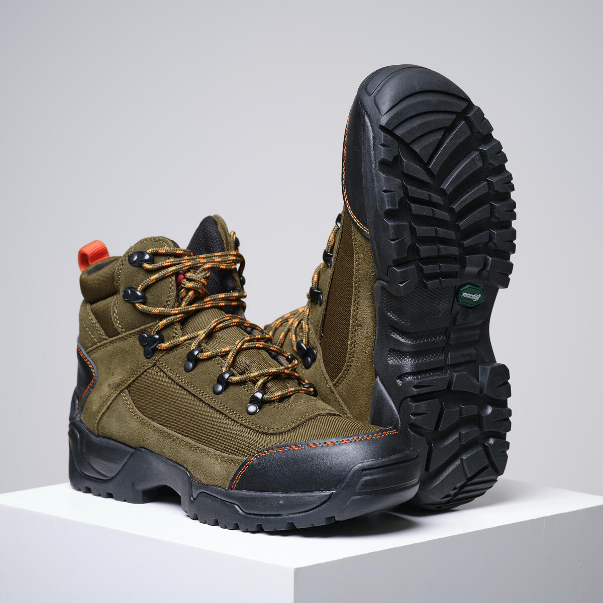 CHAUSSURES CHASSE RESPIRANTES CUIR MARRON SAVANE MONTANTES