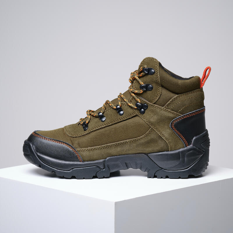 CHAUSSURES CHASSE RESPIRANTES CUIR MARRON SAVANE MONTANTES