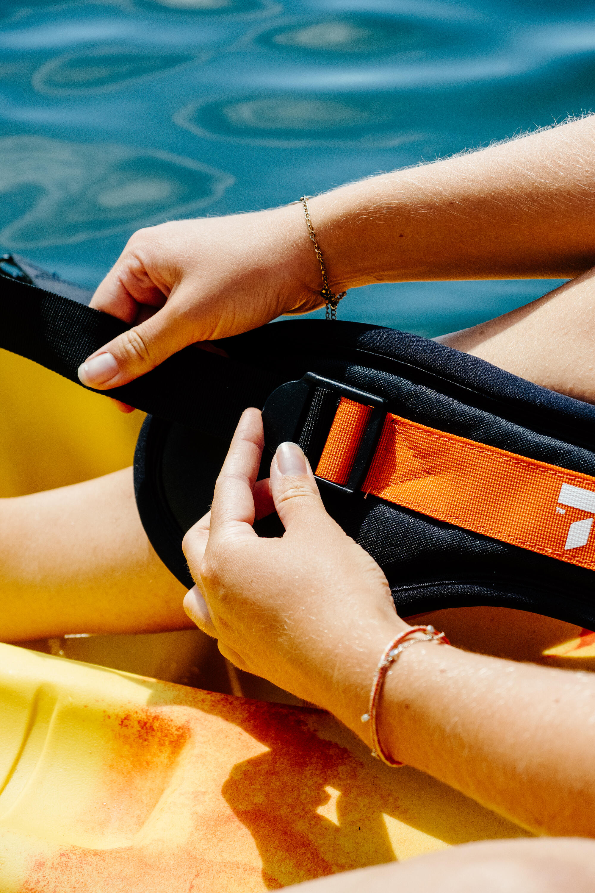 CALE CUISSES OU SANGLES DE PORTAGE TAHE POUR CANOË KAYAK RIGIDE 4/5