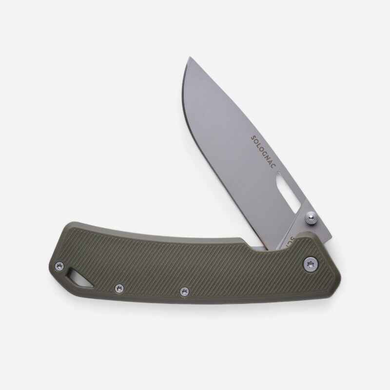 Folding hunting knife Axis 85 GRIP V2 8.5 cm - KHAKI