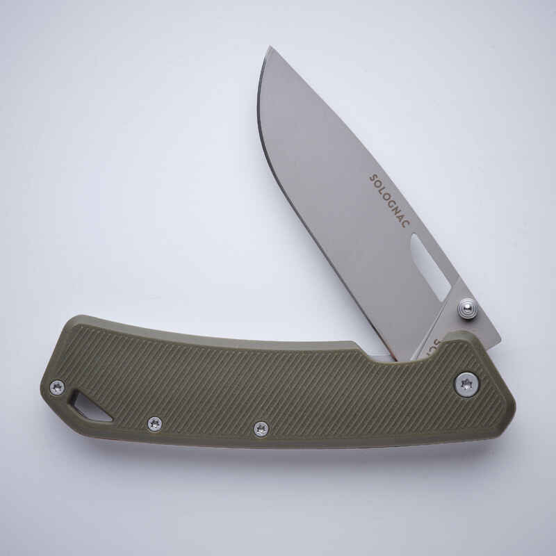 Folding hunting knife Axis 85 GRIP V2 8.5 cm - KHAKI