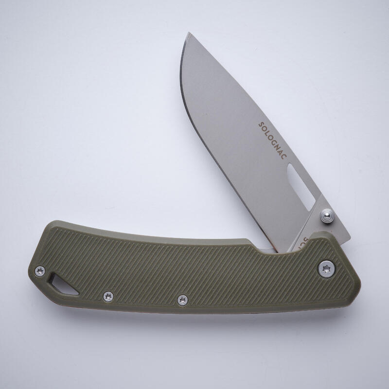 Nóż outdoor składany 8,5 cm Solognac Axis 85 Grip V2
