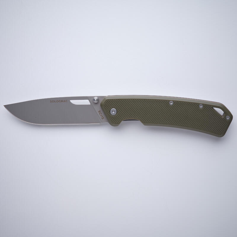 Nóż outdoor składany 8,5 cm Solognac Axis 85 Grip V2