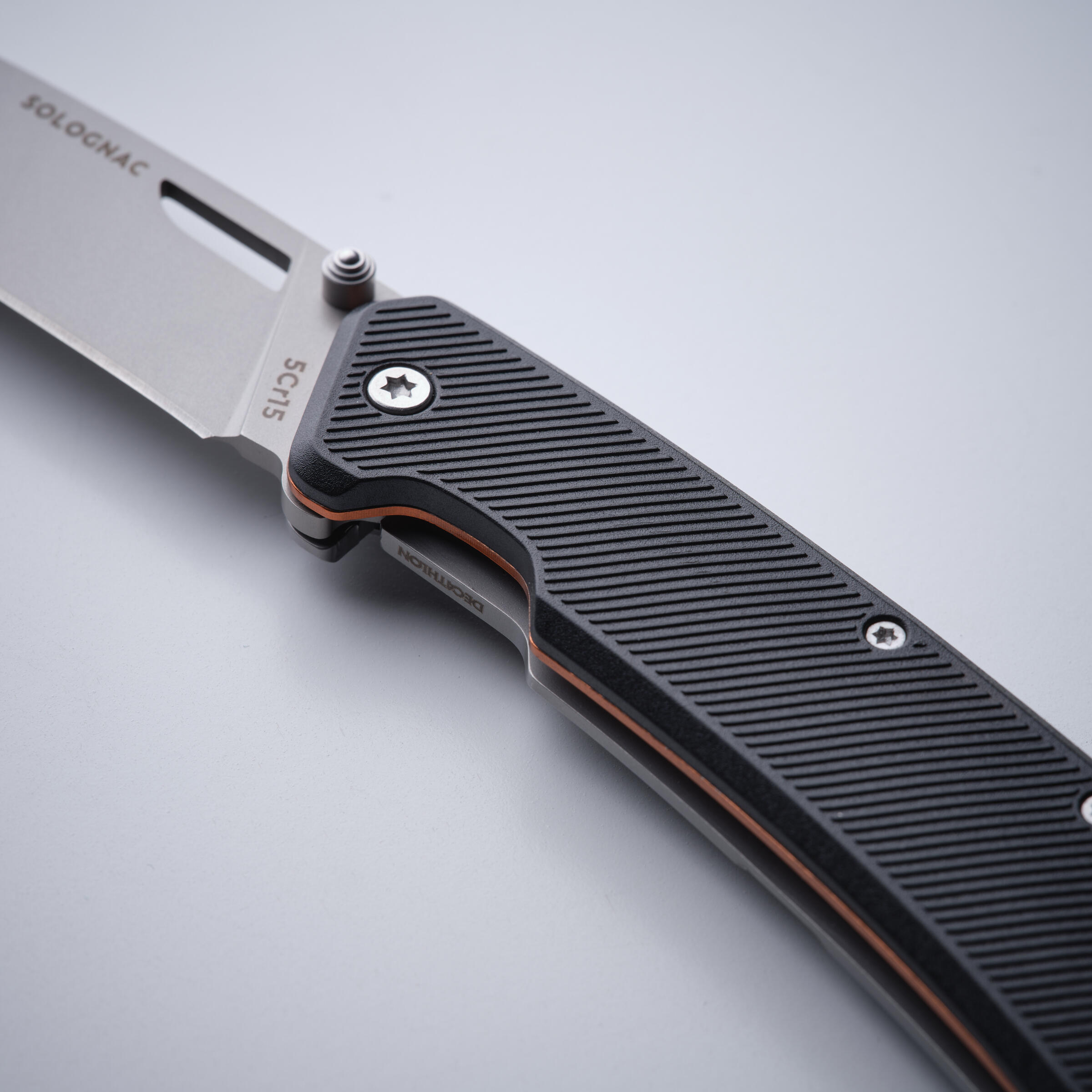 Складной нож для охоты Axis 85 Grip V2 - Decathlon