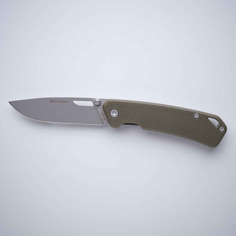 Folding hunting knife Axis 75 GRIP V2 7.5cm - KHAKI