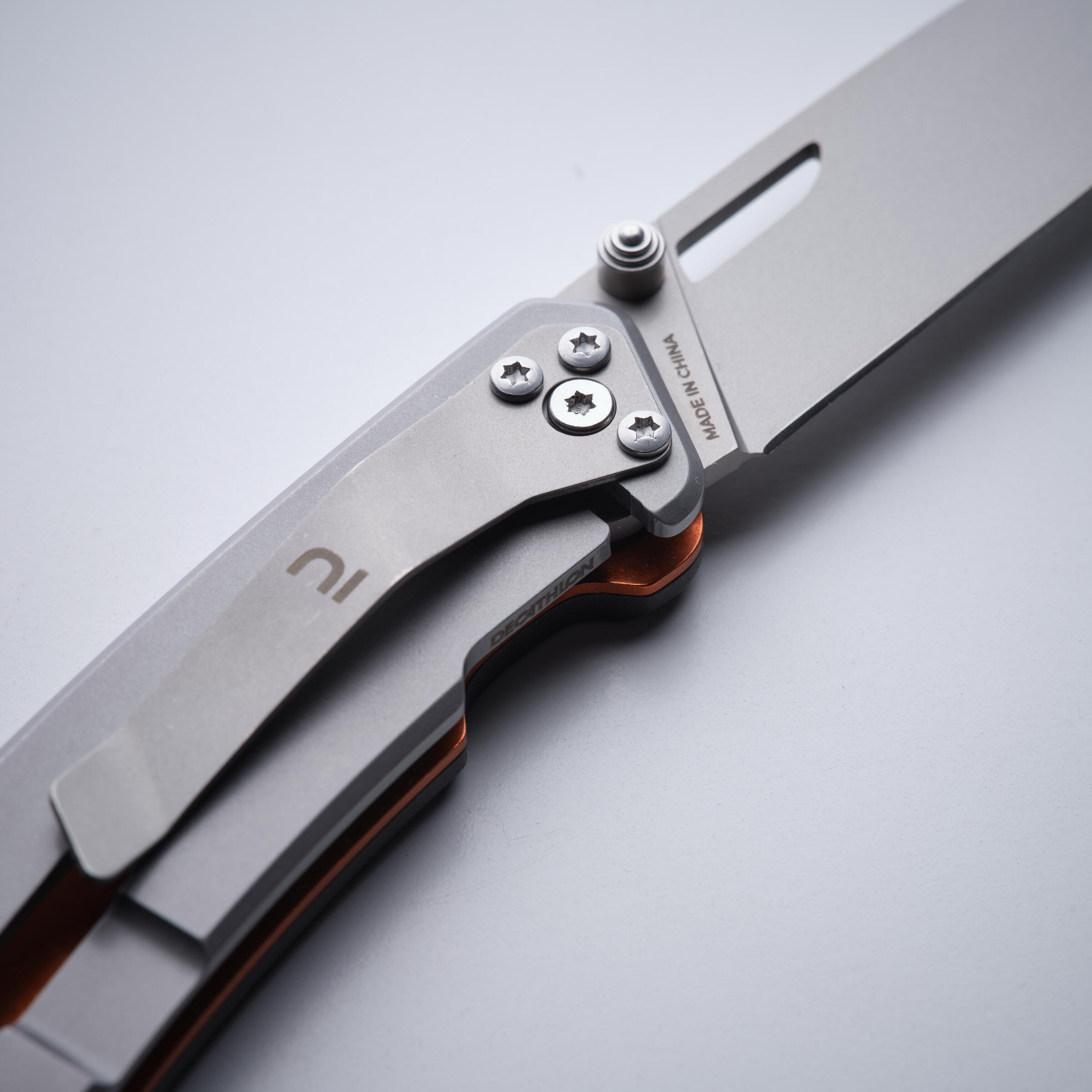 Hunting Axis 75 folding knife V2 black grip - SOLOGNAC