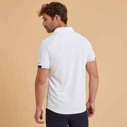 Men's Horse Riding Polo Shirt - White