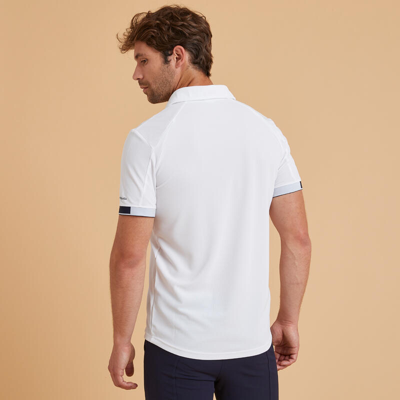 Polo de Equitação Homem Branco