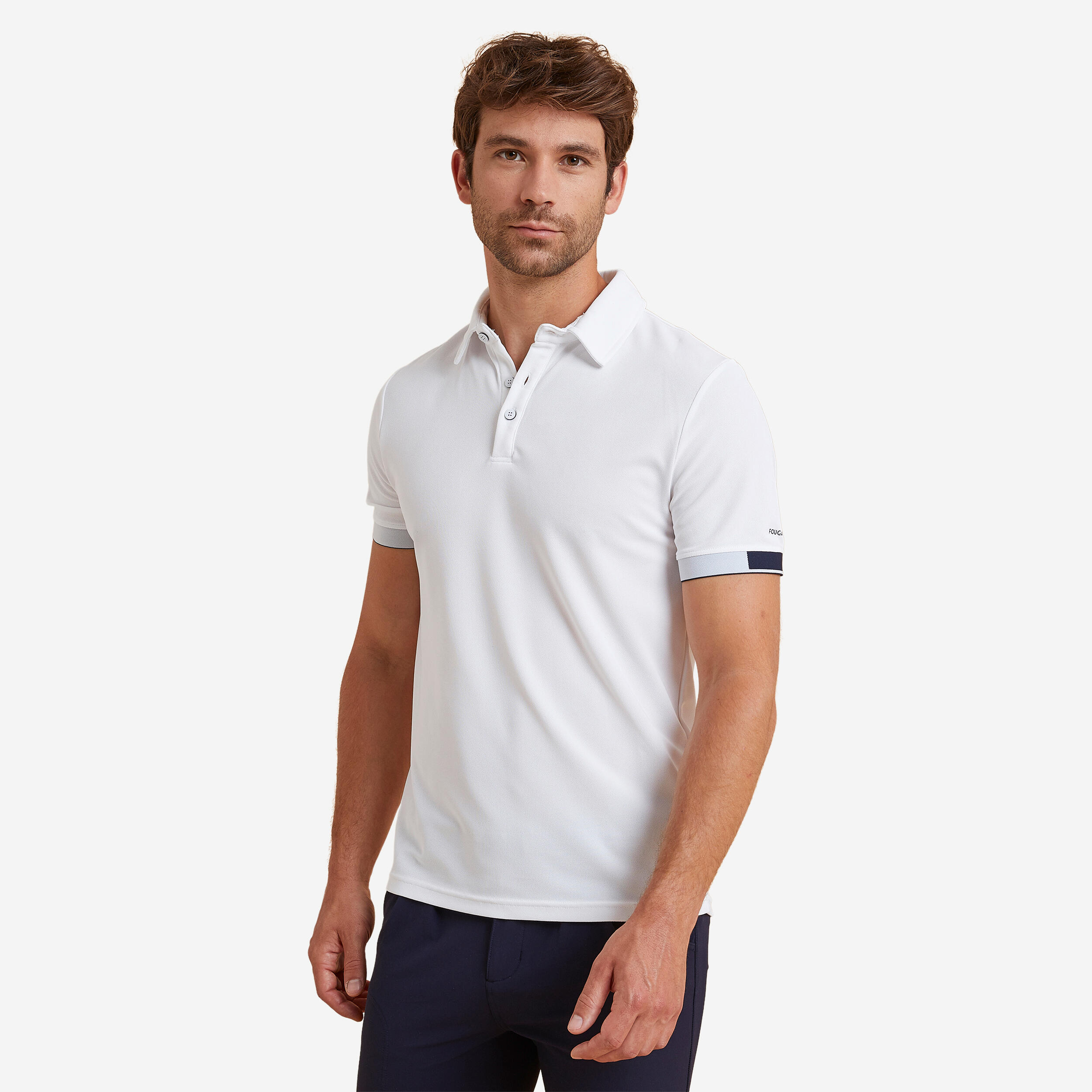 FOUGANZA Reit-Poloshirt Herren weiß | 03583787406564 FOUGANZA Reit-Poloshirt Herren weiß | 03583787406564