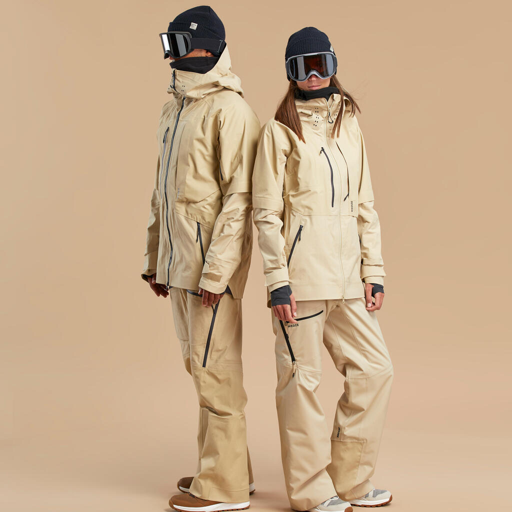 Vīriešu slēpošanas jaka “FR 900”, smilškrāsas