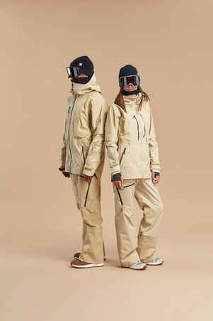 MEN'S SKI JACKET FR 900 - BEIGE