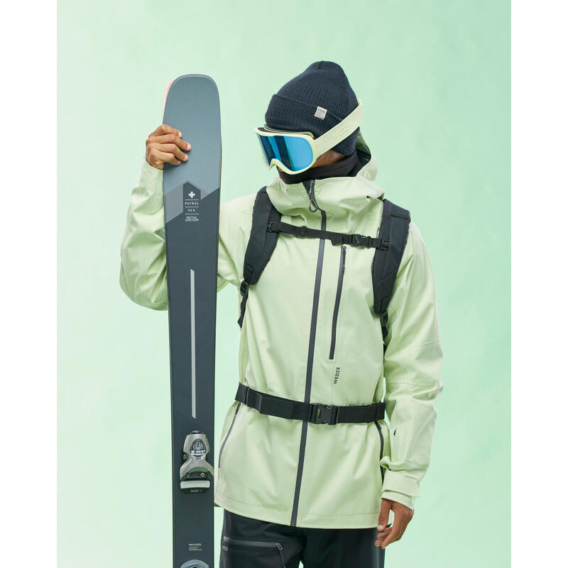 VESTE DE SKI HOMME - FR PATROL - JAUNE FLUO