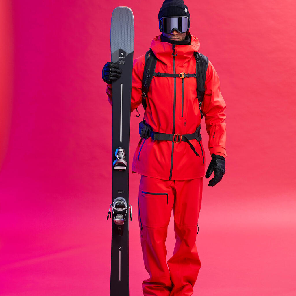 Vyriška slidinėjimo striukė „FR  Patrol“, neoninė geltona