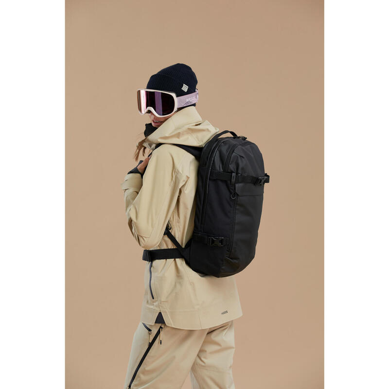 Skirucksack Snowboardrucksack 23 L Freeride - FR 100 schwarz