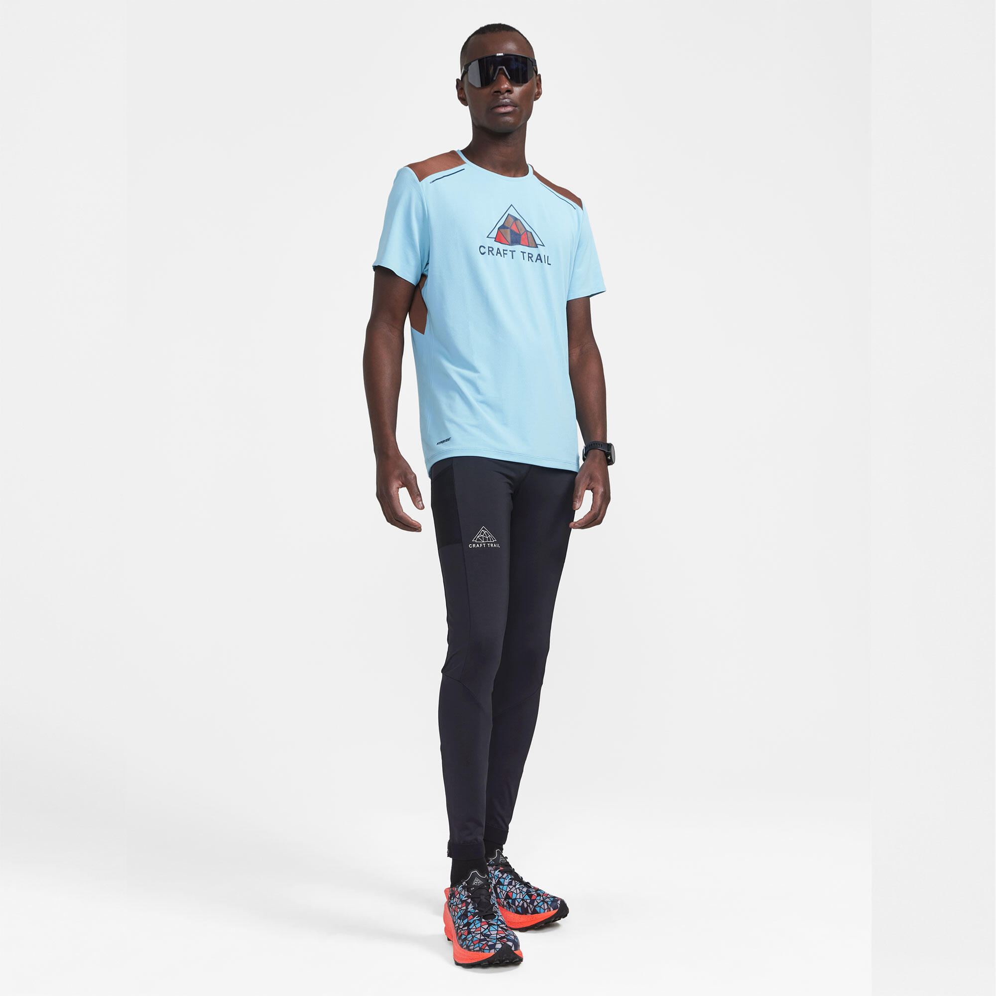 Lauftights lang Trailrunning Herren ‒ Pro Trail schwarz 6/6