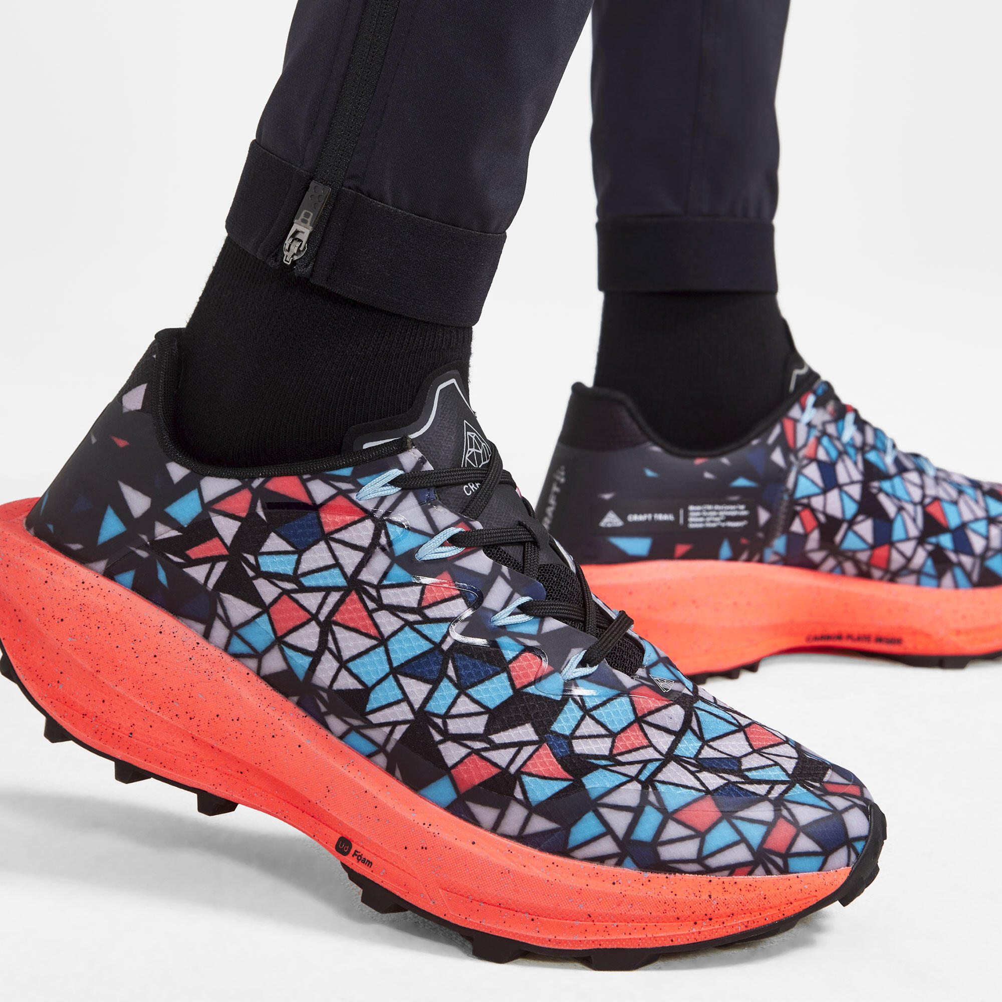 Lauftights lang Trailrunning Herren ‒ Pro Trail schwarz 5/6