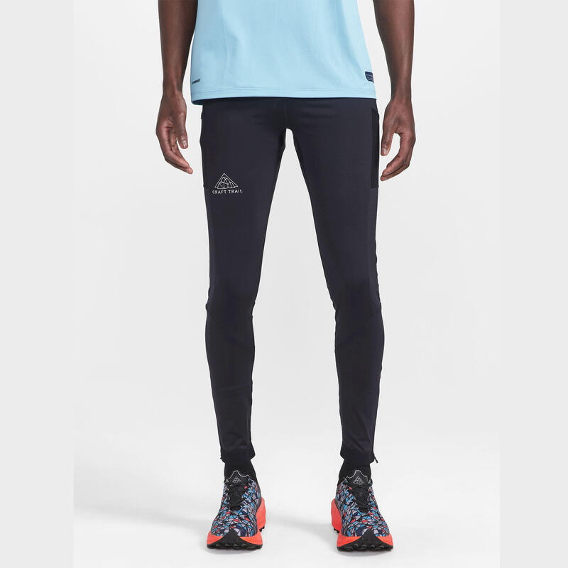 Lauftights lang Trailrunning Herren ‒ Pro Trail schwarz