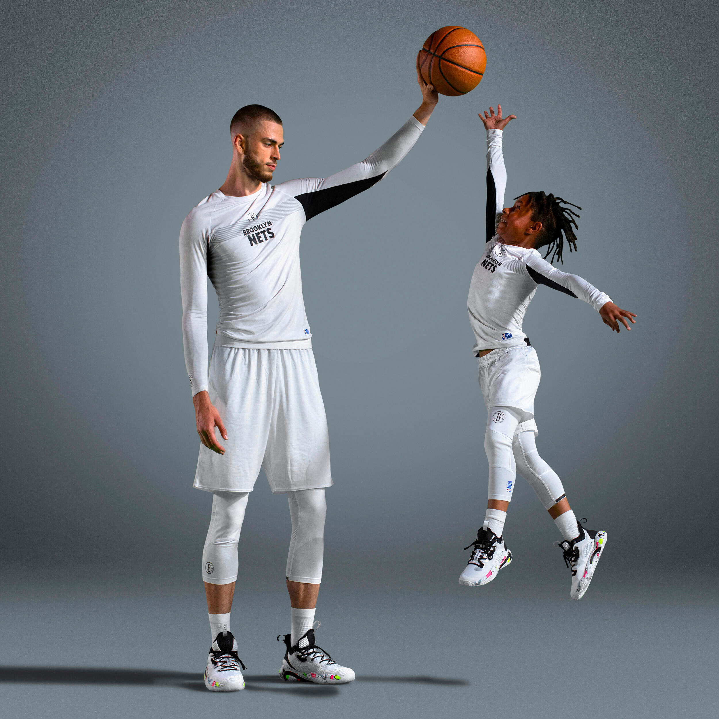 Gyerek kosárlabda aláöltözet felső - UT500 NBA Brooklyn Nets 11/13