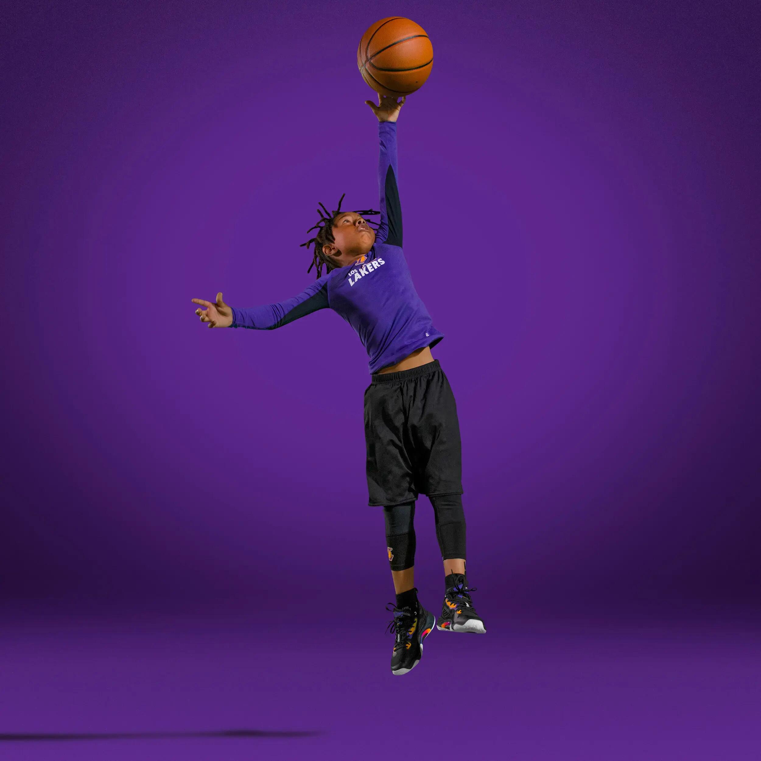 Kids' Basketball Shoes SE900 Mini Me - Black/NBA Los Angeles Lakers 14/14