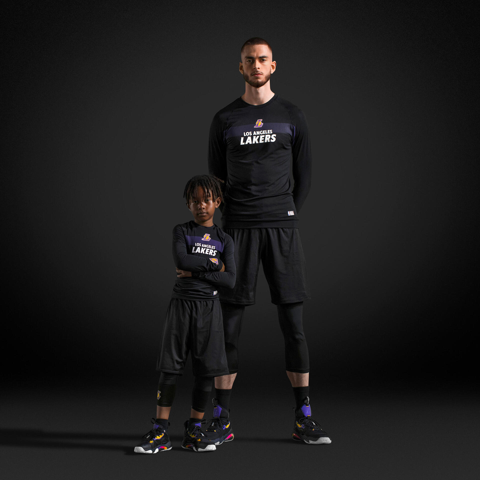 Kids' Basketball Base Layer Jersey UT500 NBA Los Angeles