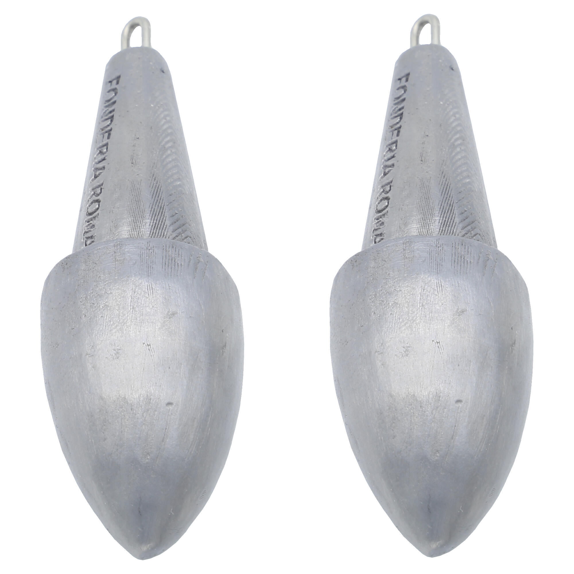 Piombo pesca surfcasting Fonderia di Roma Roccotop anello inox x2 2/2