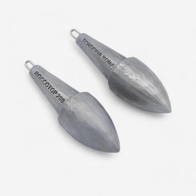 Piombo pesca surfcasting Fonderia di Roma Roccotop anello inox x2