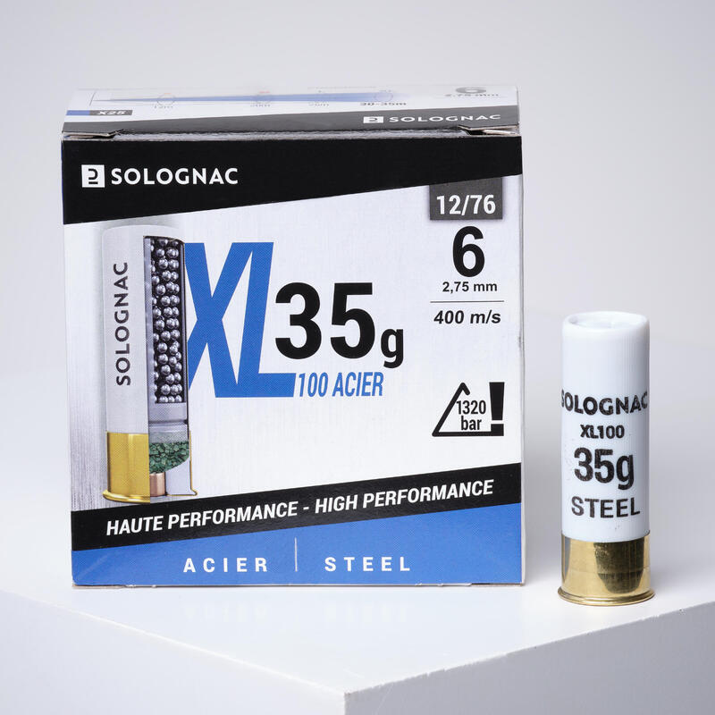 Cartouche XL900 35gr Impact CALIBRE 12/76 BILLE Acier N°6 X25