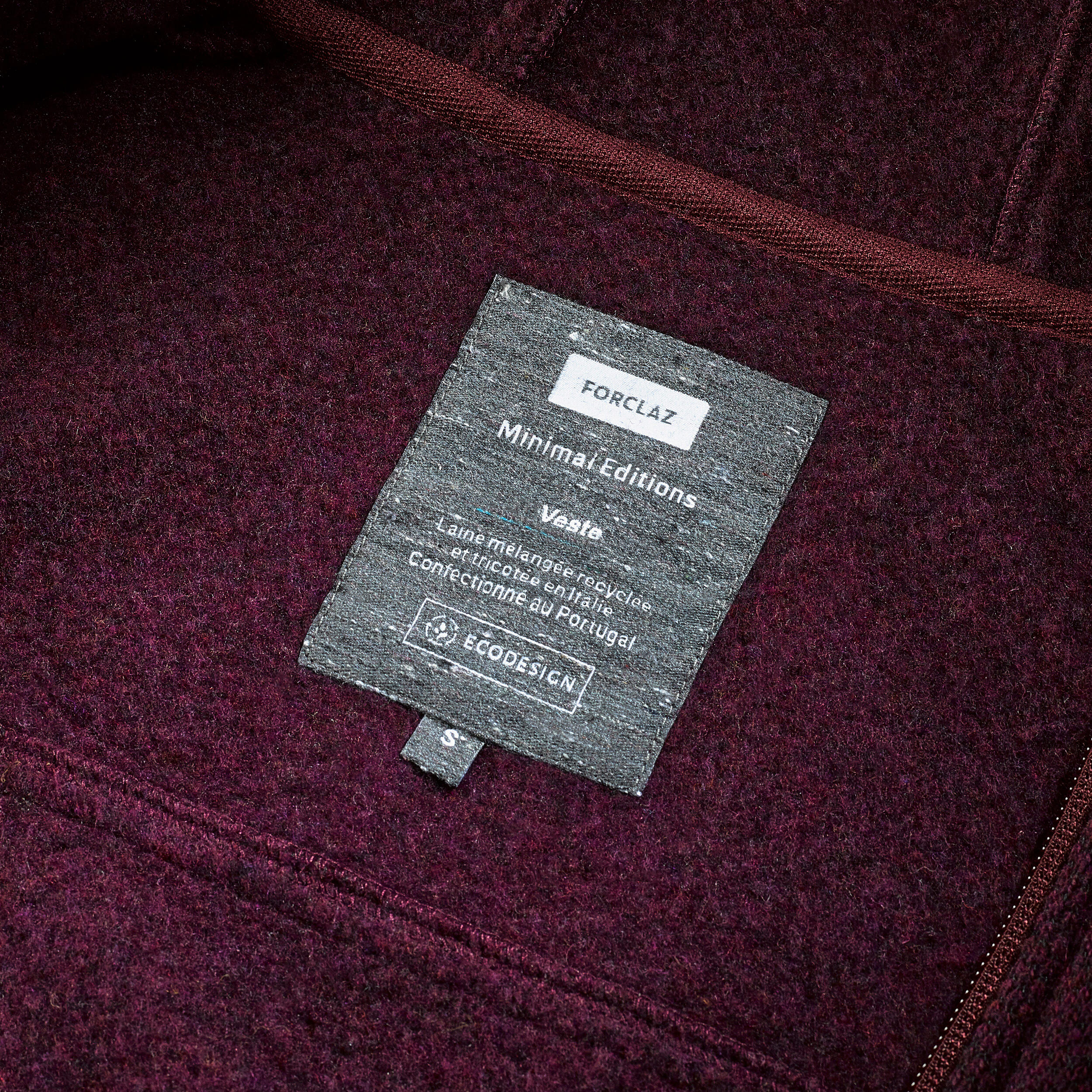 Men’s wool hooded sweatshirt - Minimal Editions Local 9/12