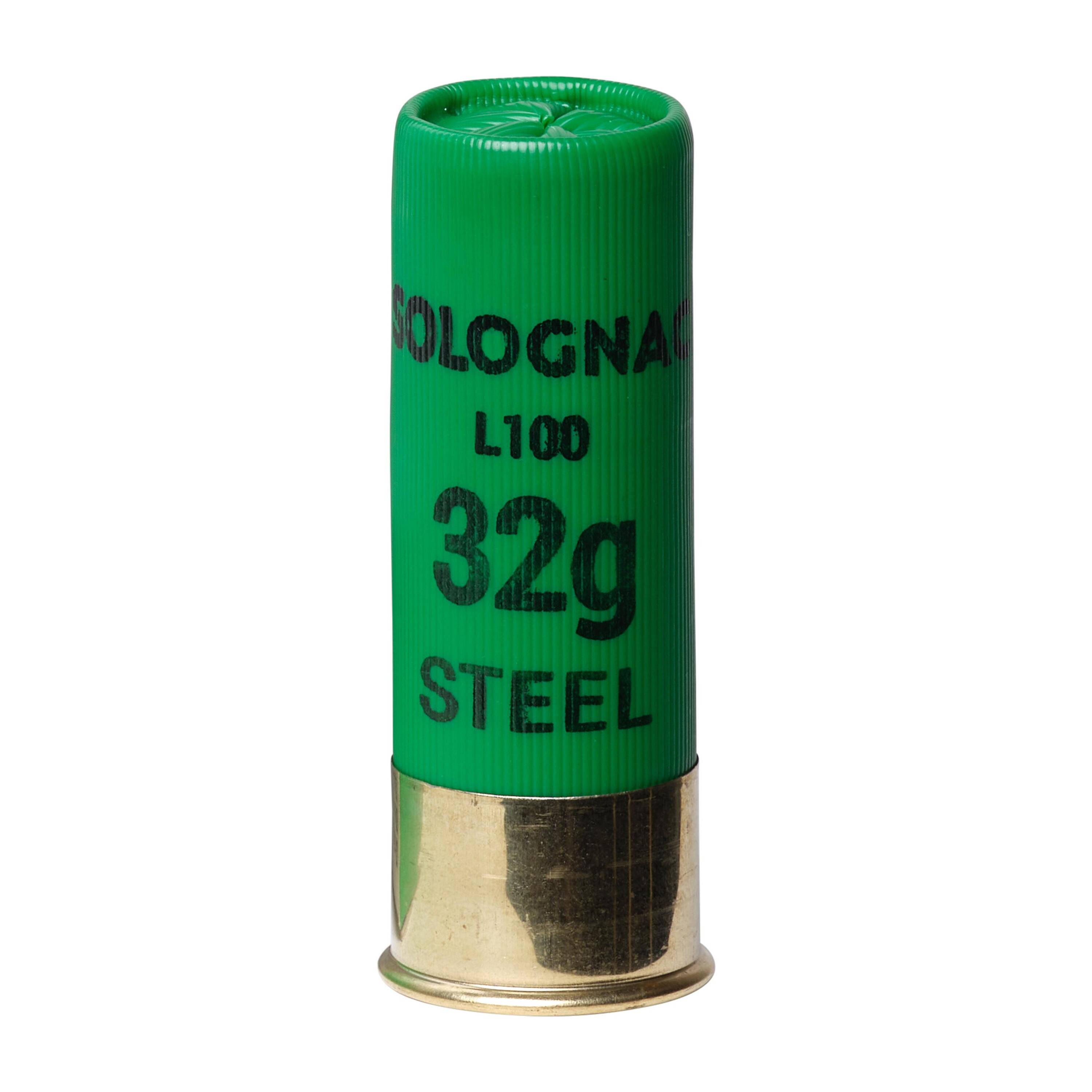 CARTOUCHE L100 32g BILLE ACIER CAL12/70 N°2 X25 4/4