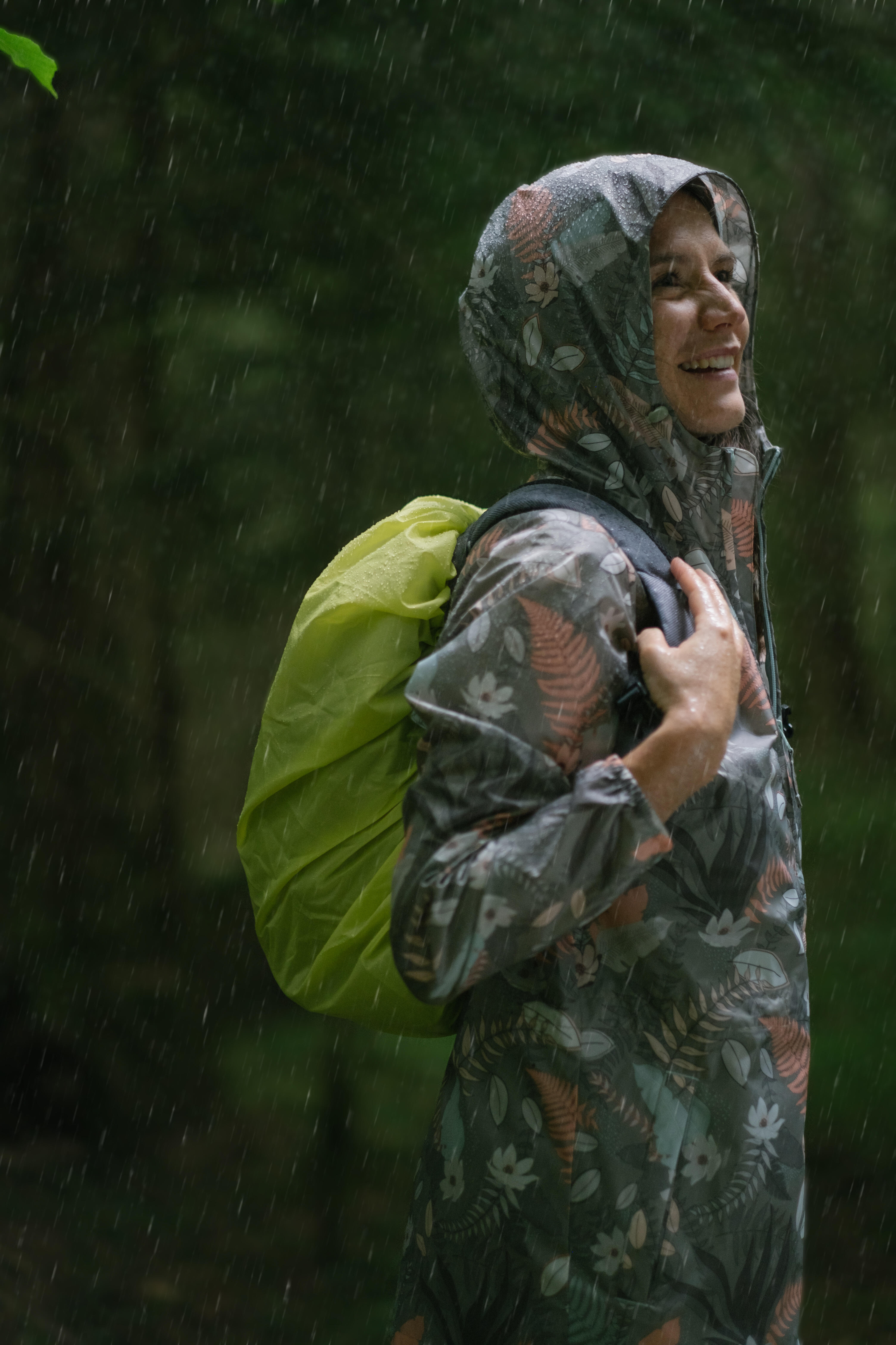 Housse de pluie pour sac à dos 10/20 L - jaune - QUECHUA