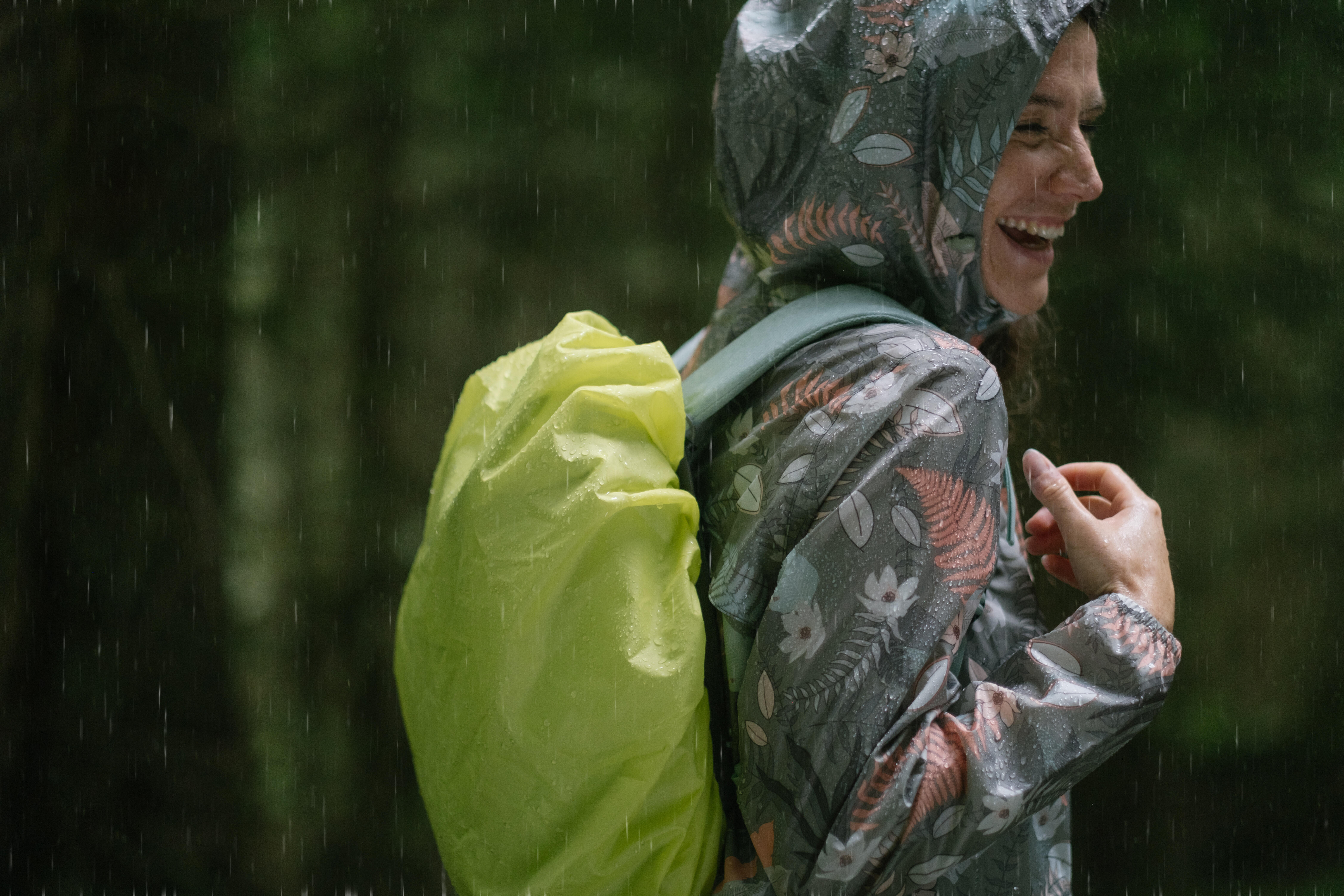 Housse de pluie pour sac à dos 10/20 L - jaune - QUECHUA