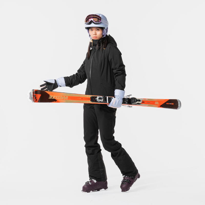 Kadın Kayak Pantolonu - Siyah - 500 SLIM
