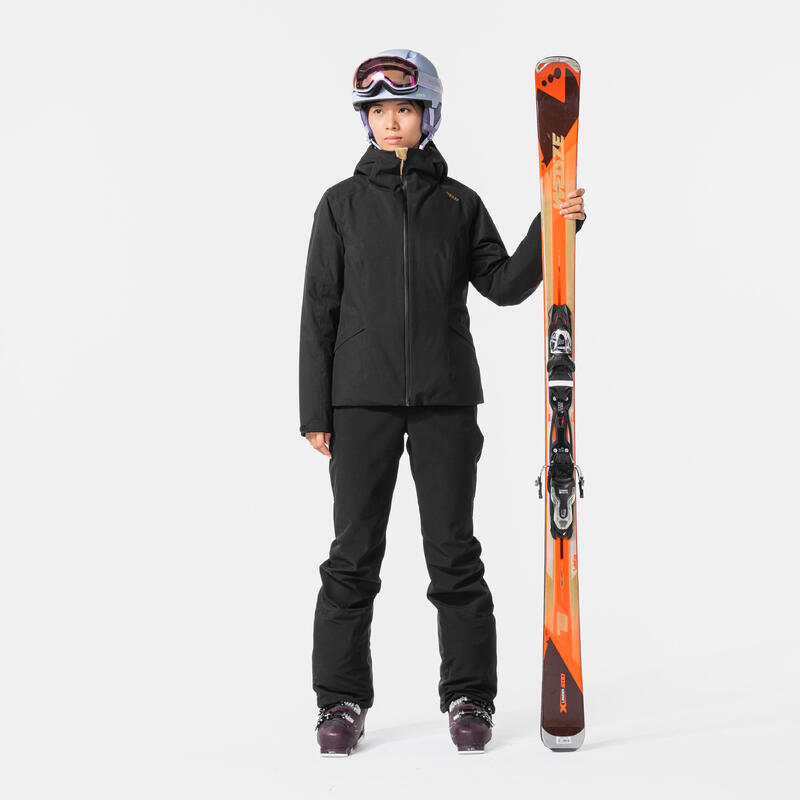 Kadın Kayak Pantolonu - Siyah - 500 SLIM
