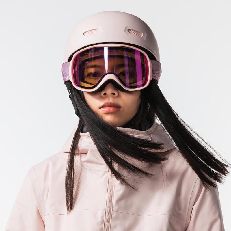 女款滑雪外套 100 粉色