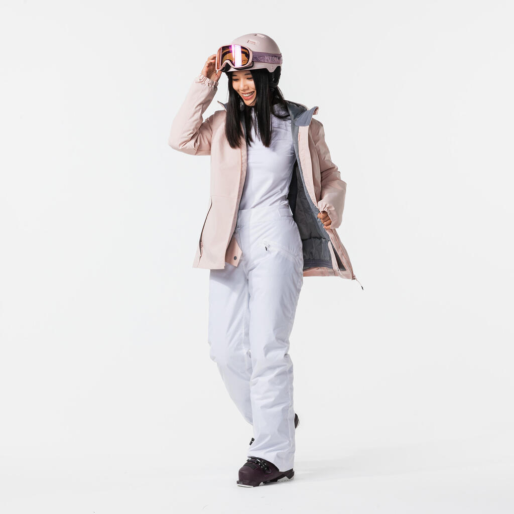 VESTE DE SKI FEMME 100 - ROSE