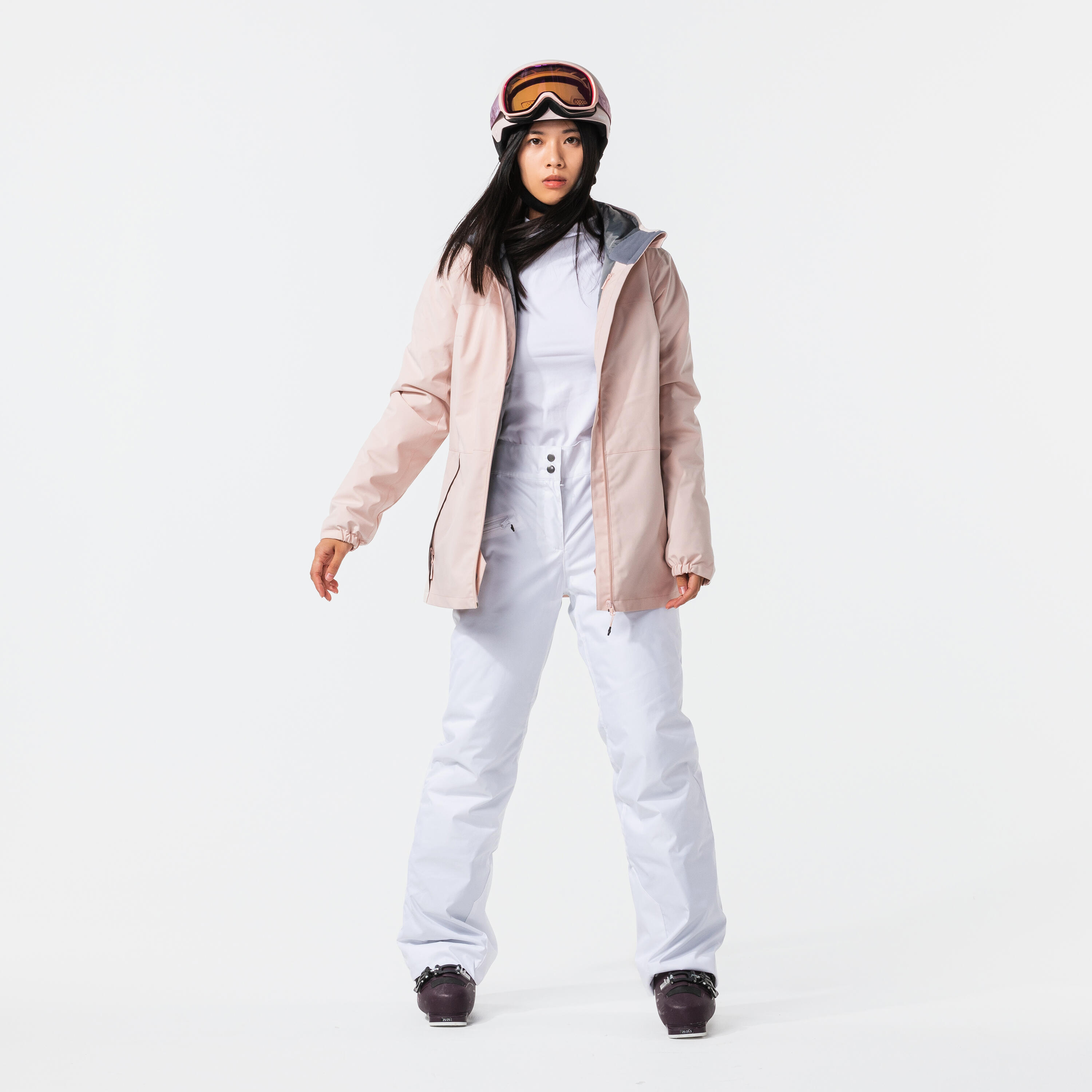 Women Winter Jacket for Skiing - Pink -8°C