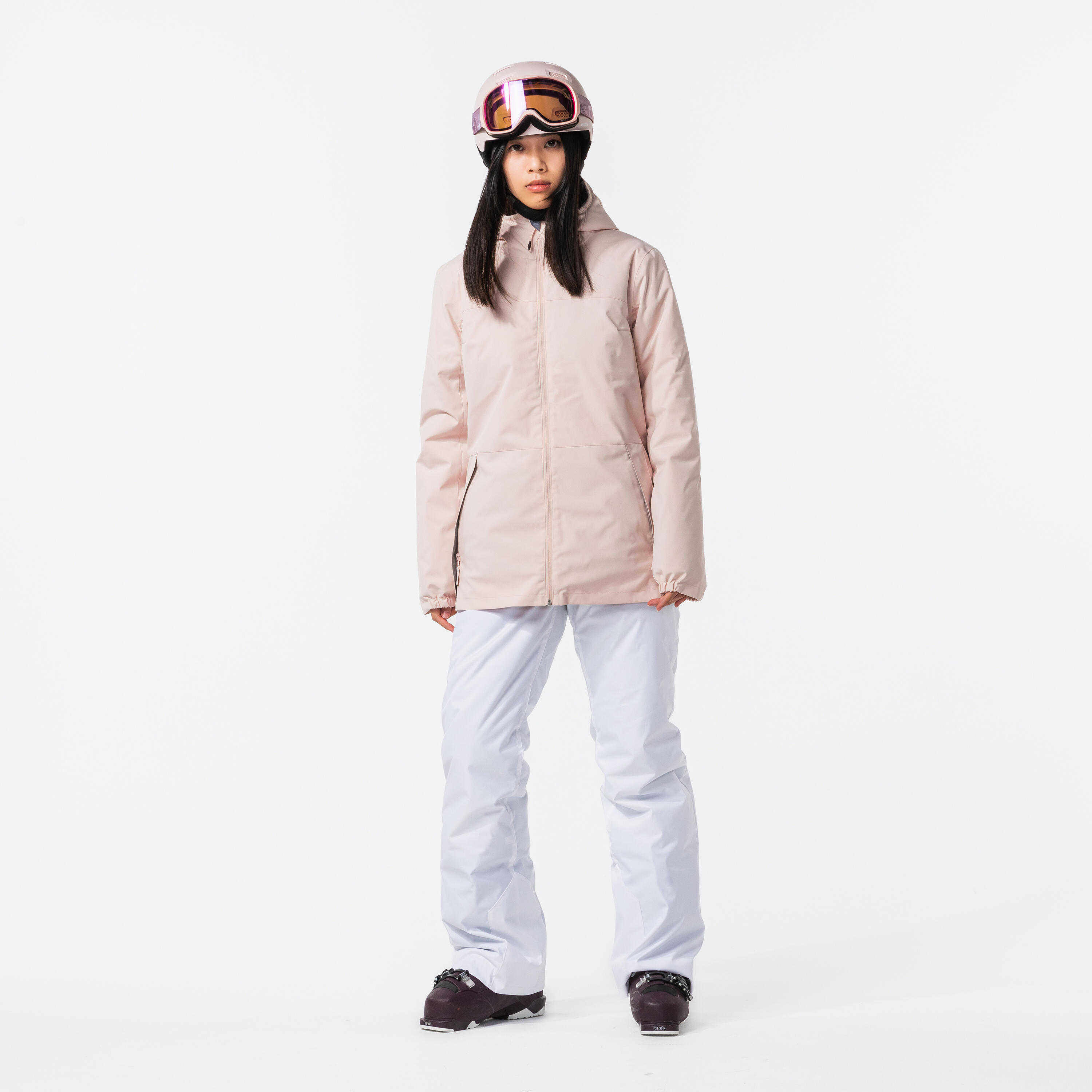 Women Winter Jacket for Skiing - Pink -8°C