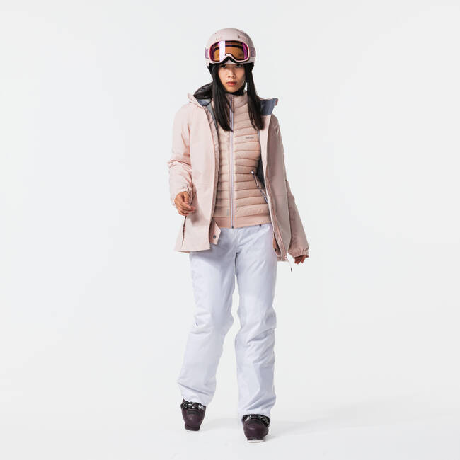 Women Winter Jacket for Skiing - Pink -8°C