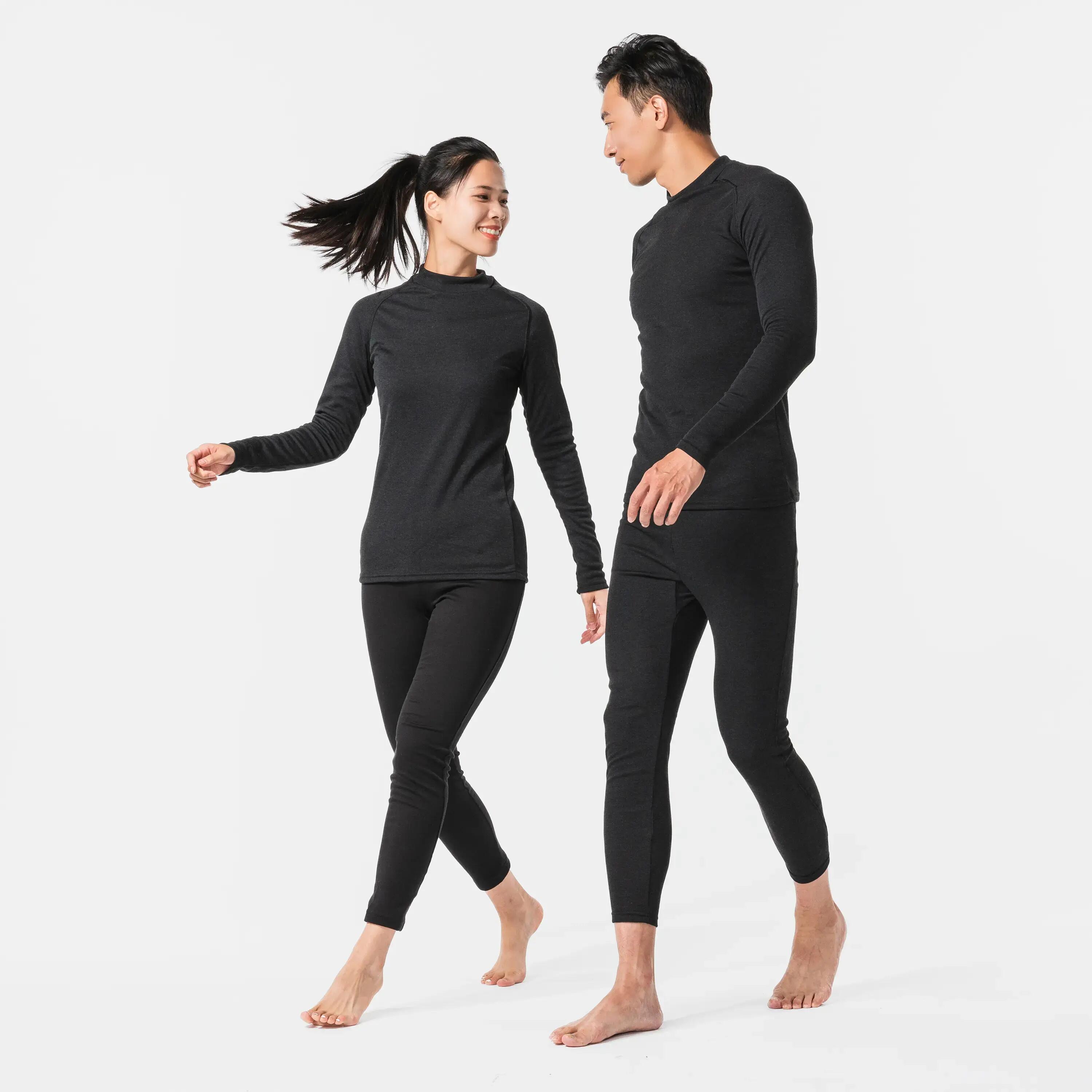 Women's Skiing Thermal Base Layer Bottoms - BL 100 - Black 7/9