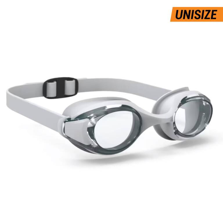 Swimming goggles ready one size clear lenses grey