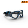 Swimming Goggles Mask Size L Clear Lenses Grey Blue