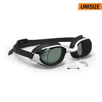 BFIT swimming goggles - Smoked lenses - Single size - Black white