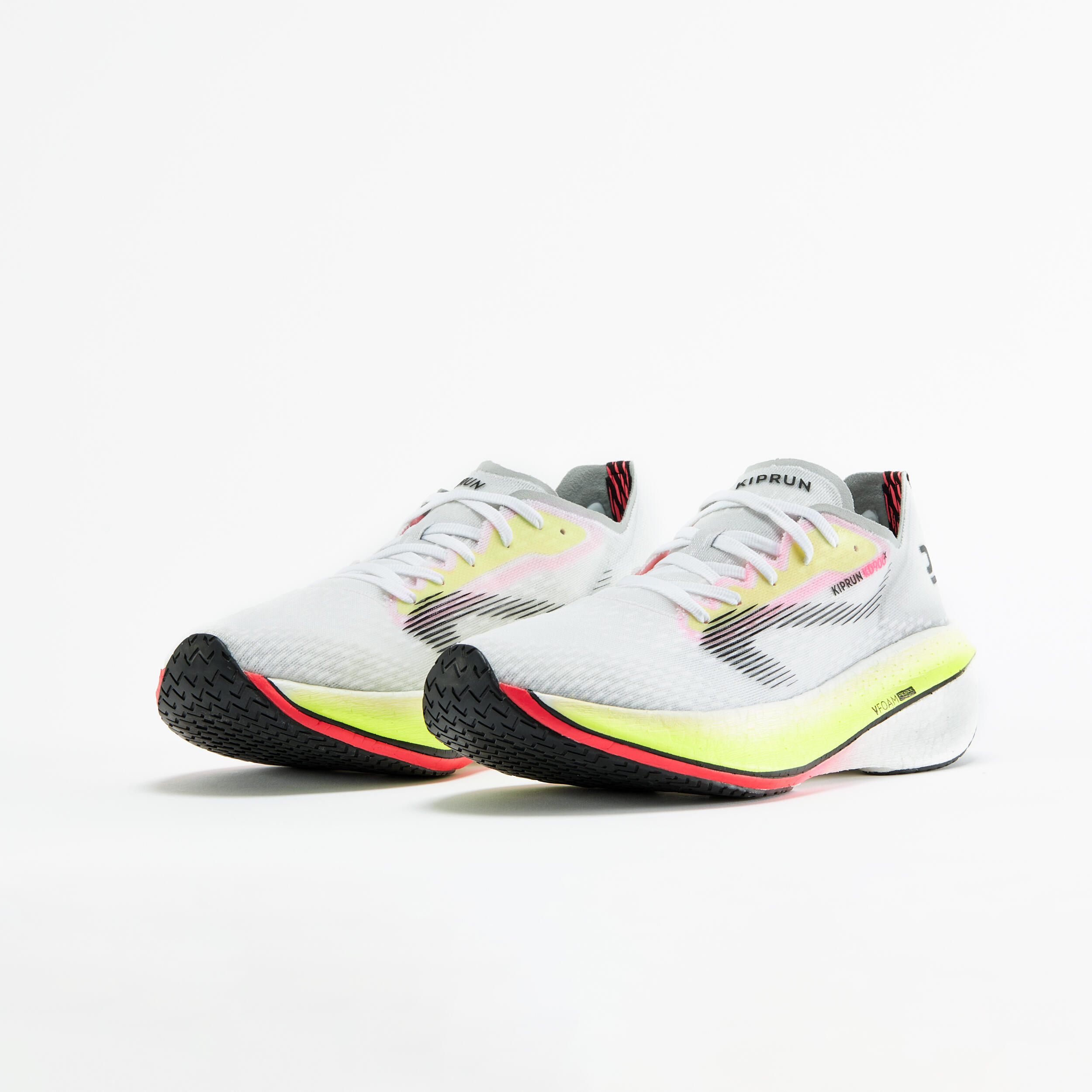CHAUSSURES DE RUNNING AVEC PLAQUE CARBONE HOMME KIPRUN KD900X BLANCHE KIPRUN Decathlon