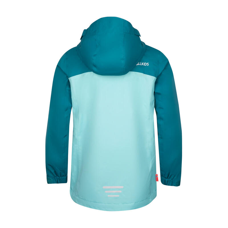 3-in-1-Jacke Winterwandern Bryggen wasserdicht Kinder blau