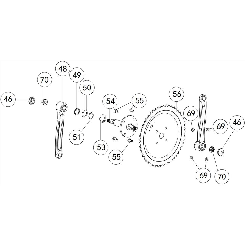 Bottom Bracket Axle Crank Arms