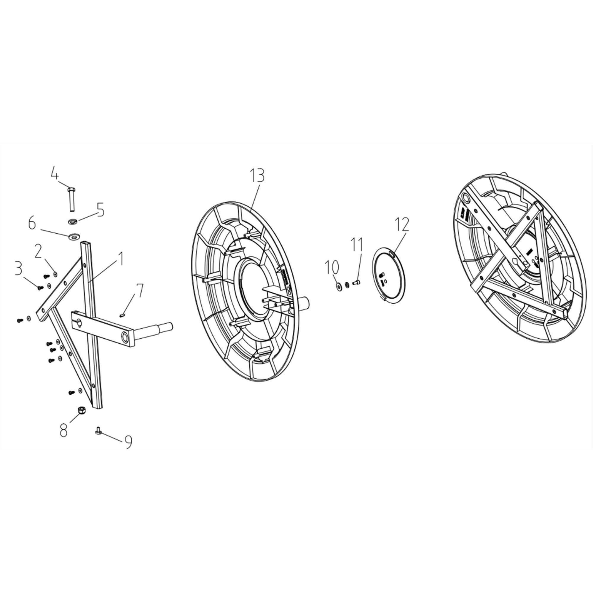 CRANK CROSS AND FLANGE